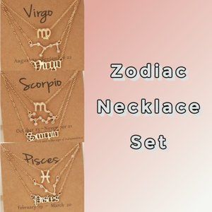 Zodiac Necklace Set